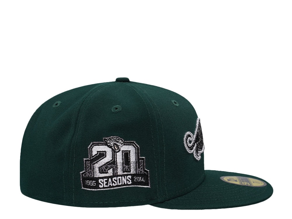 New Era Jacksonville Jaguars 20 Seasons Racing Green Prime Edition 59Fifty Fitted Hat