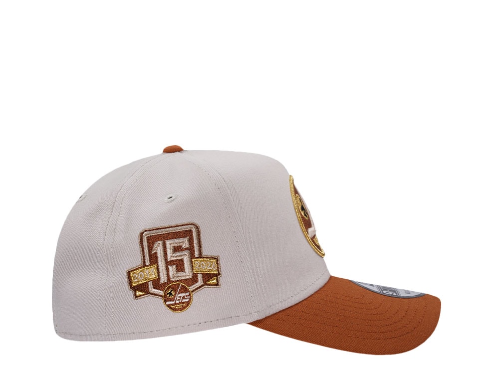 New Era Winnipeg Jet 15th Anniversary Chrome Two Tone Edition 9Forty A Frame Snapback Hat