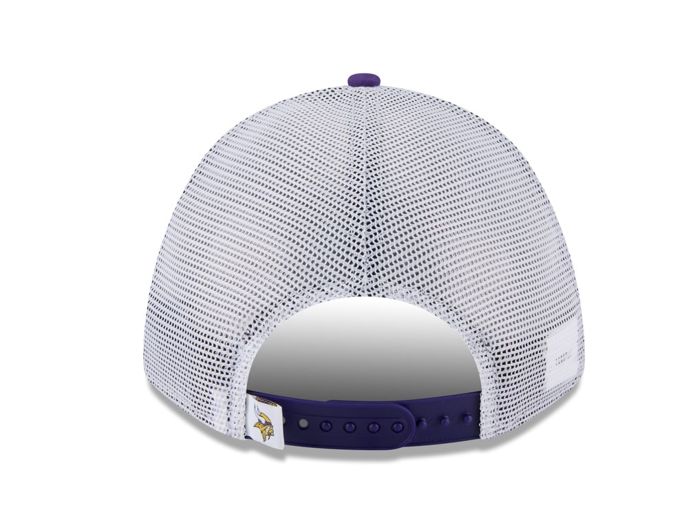 New Era Minnesota Vikings Official Team Color Edition 9Forty M Crown A Frame Trucker Snapback Hat