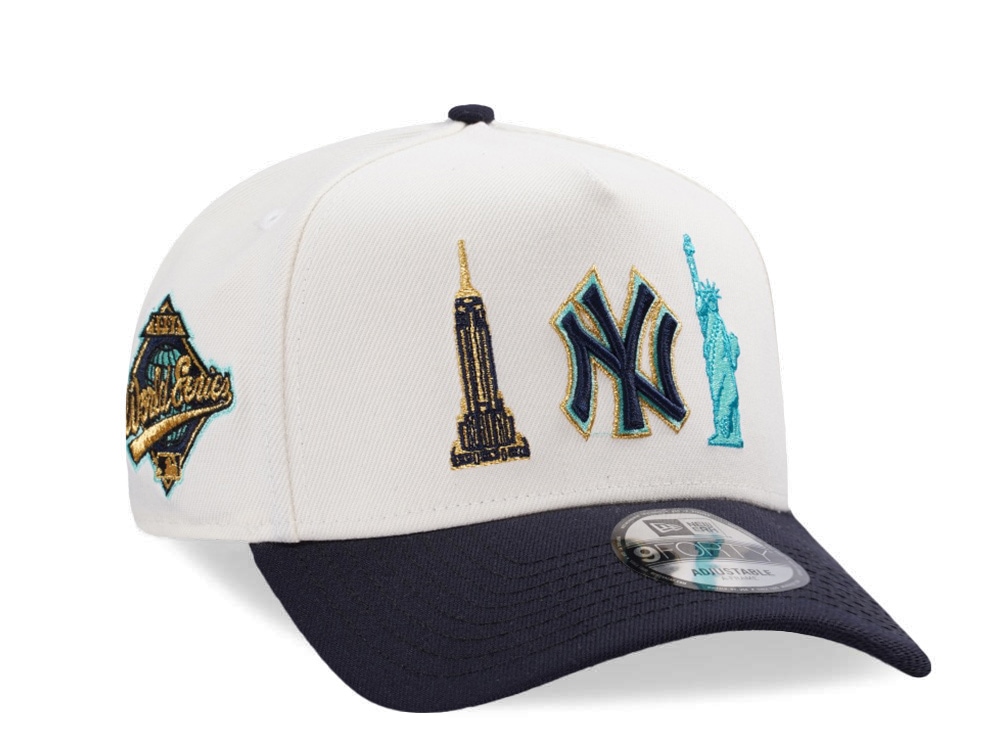 New Era New York Yankees World Series 1996 Chrome Two Tone Edition 9Forty A Frame Snapback Hat