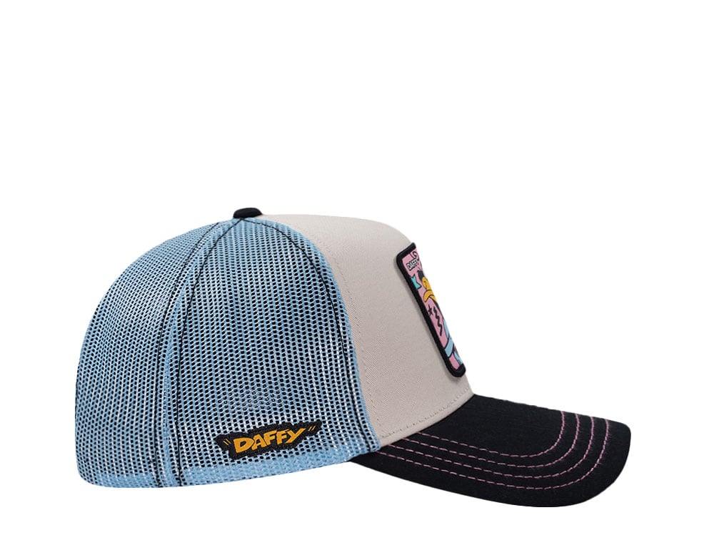Capslab Looney Tunes Daffy Beige Trucker Snapback Hat