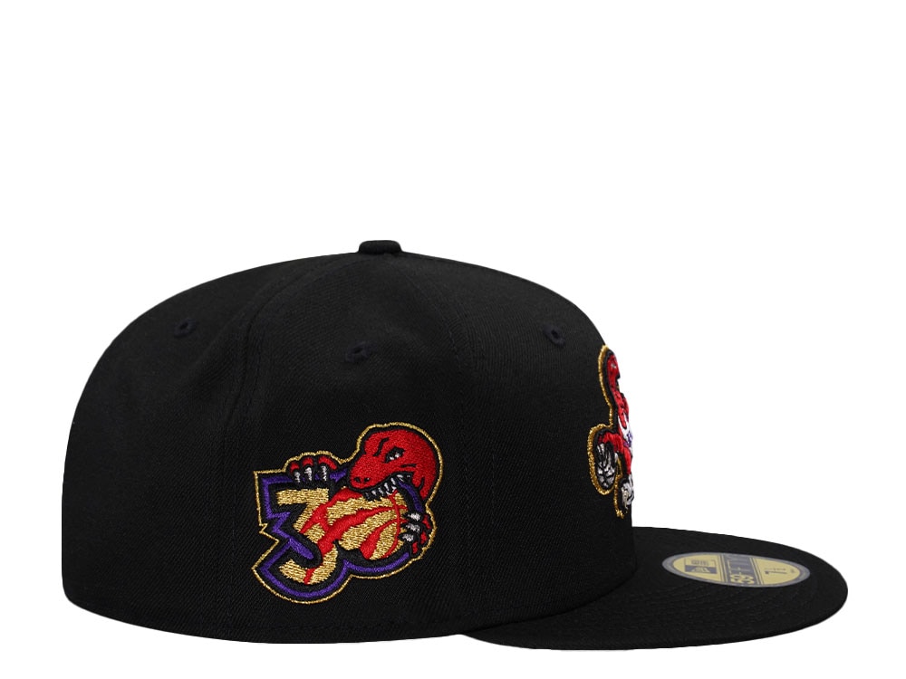 New Era Toronto Raptors 30th Anniversary Black Prime Edition 59Fifty Fitted Hat