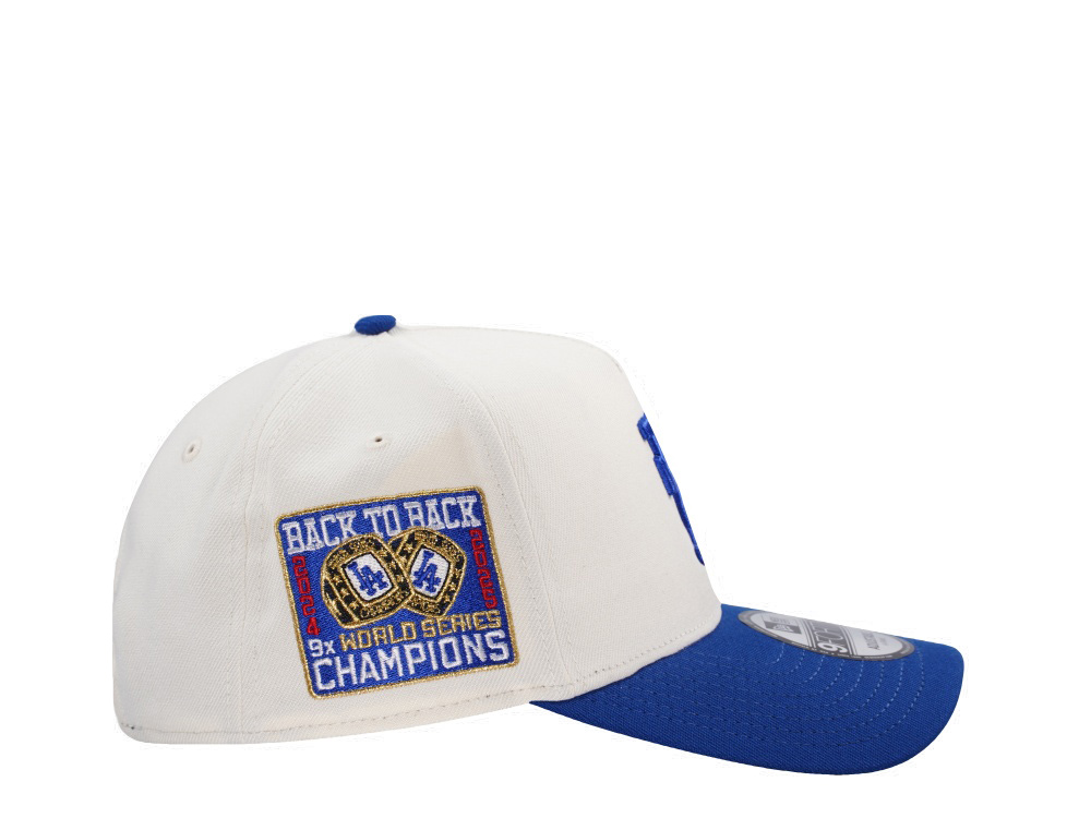 New Era Los Angeles Dodgers Back to Back Upside Down Chrome Two Tone Edition 9Forty A Frame Snapback Hat