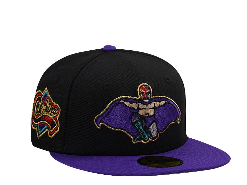 New Era Lynchburg Hill Cats Carolina League Black Prime Edition 59Fifty Fitted Hat