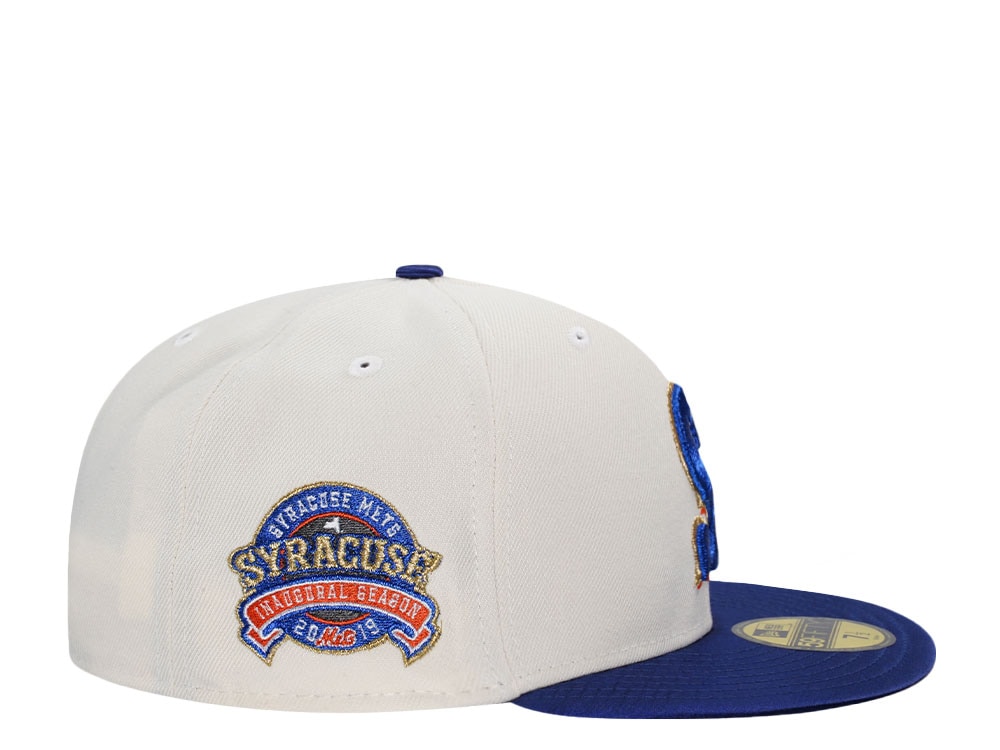 New Era Syracuse Mets Inaugural Season 2019 Chrome Satin Prim Two Tone Edition 59Fifty Fitted Hat