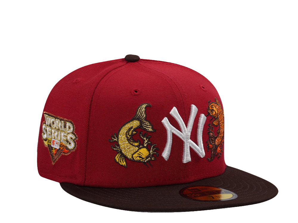 New Era New York Yankees World Series 2009 Pinot Red Two Tone Edition 59Fifty Fitted Hat