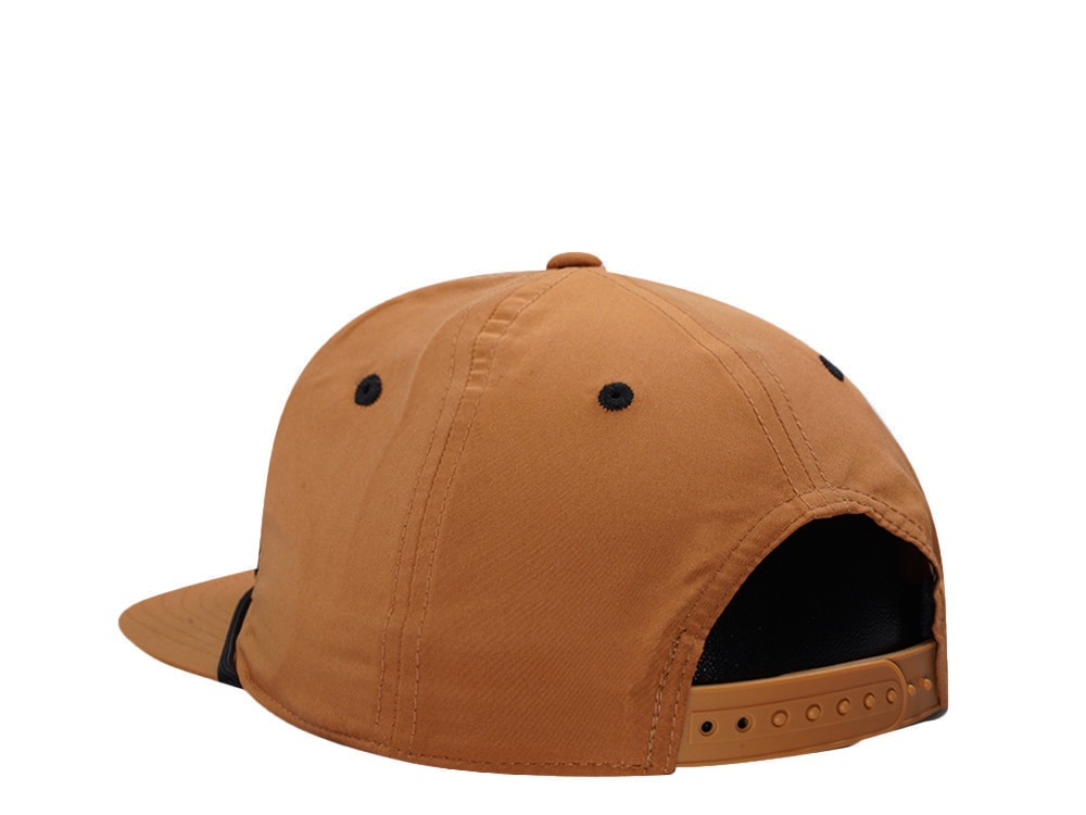 John Deere Vintage Raised Brown Snapback Hat
