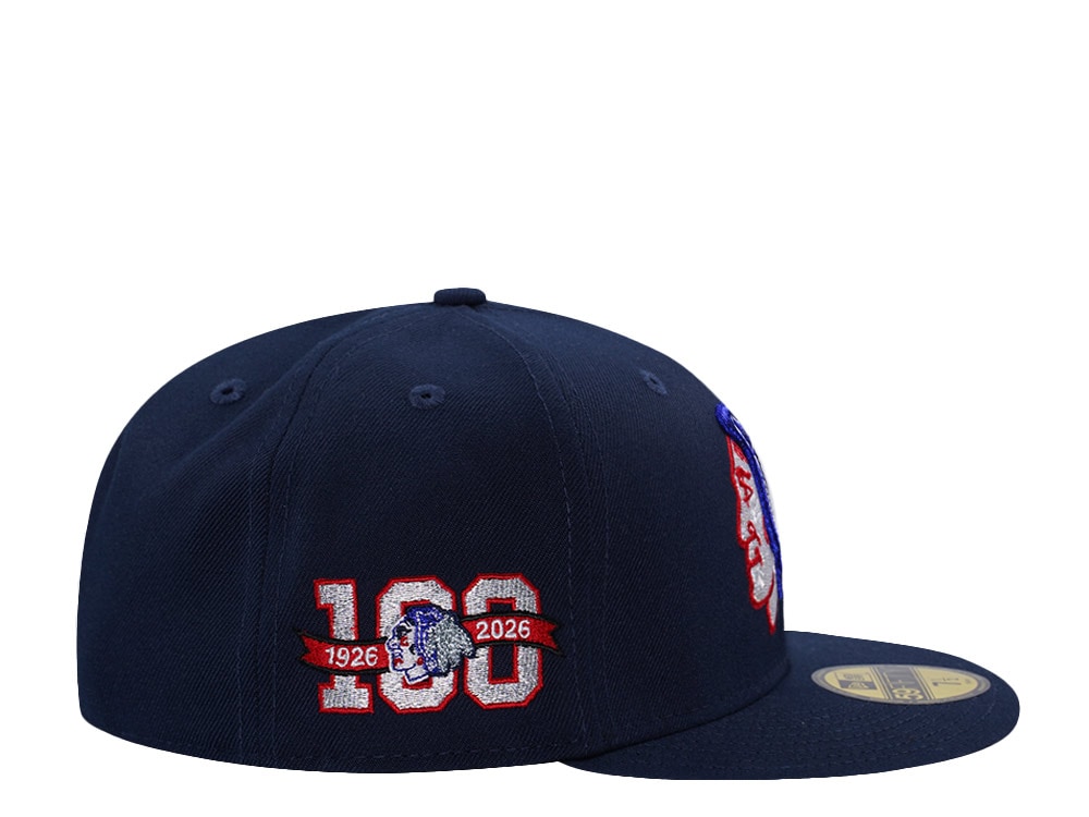 New Era Chicago Blackhawks 100th Anniversary Ocean Blue Prime Edition 59Fifty Fitted Hat