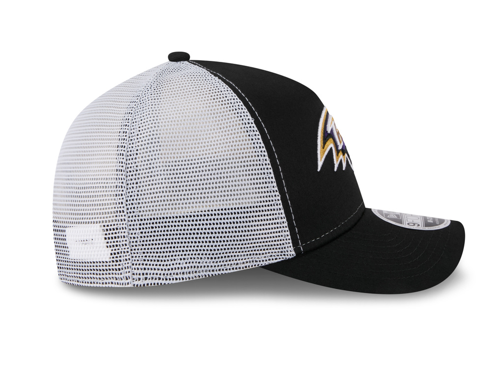 New Era Baltimore Ravens Official Team Color Edition 9Forty M Crown A Frame Trucker Snapback Hat