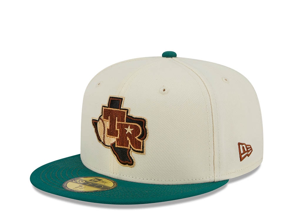 New Era Texas Rangers Arlington Stadium Stone Two Tone Edition 59Fifty Fitted Hat