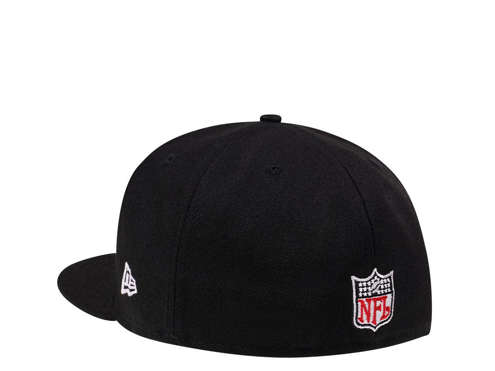 New Era Los Angeles Chargers Throwback Black Crimson Collection 59Fifty Fitted Hat