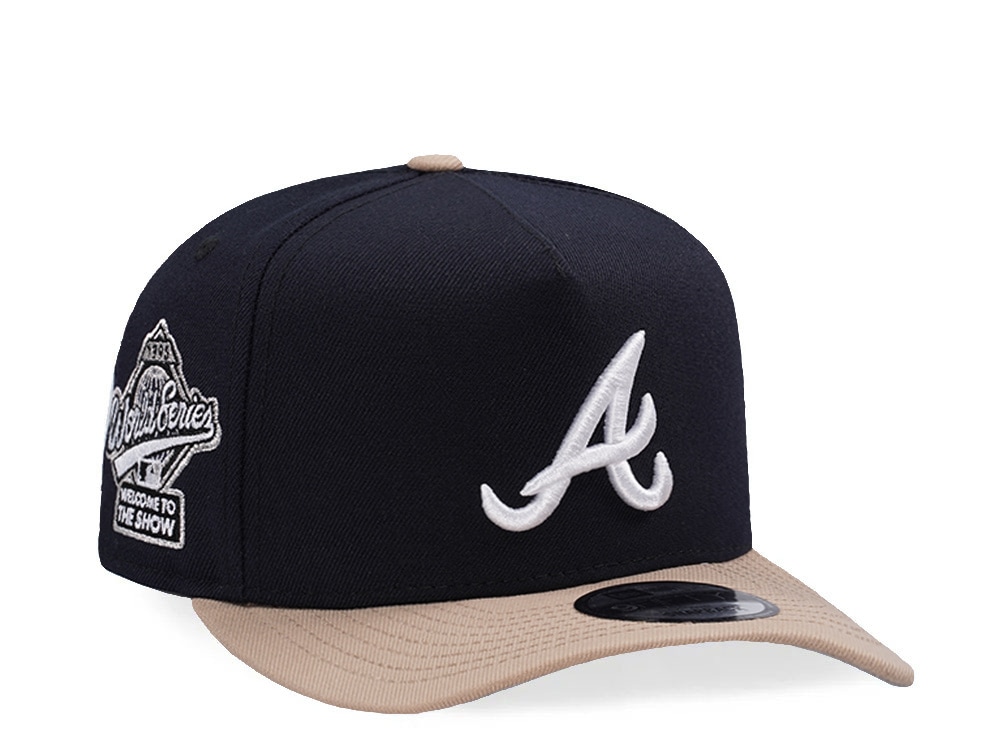 New Era Atlanta Braves World Series 2005 Navy Two Tone Edition 9Fifty A Frame Snapback Hat