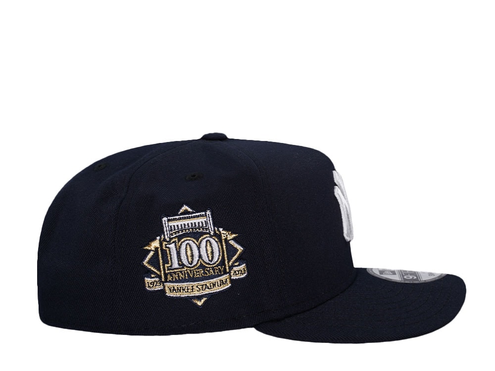 New Era New York Yankees 100th Anniversary Navy 9Fifty A Frame Snapback Hat