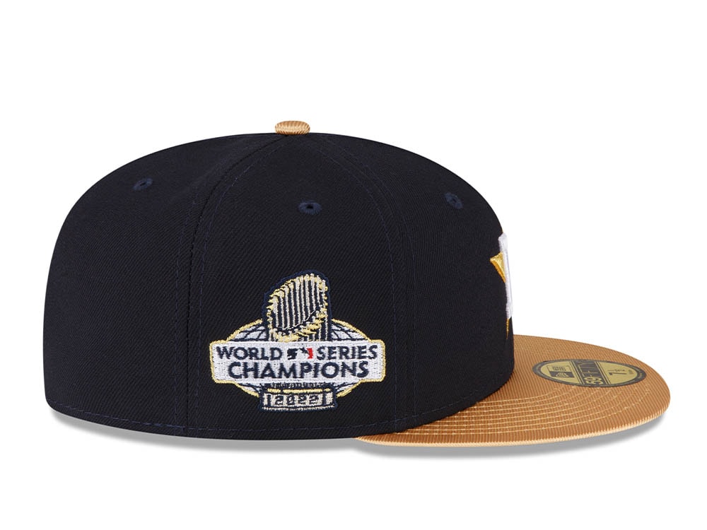 New Era Houston Astros World Series Champions 2022 Navy Gold Edition 59Fifty Fitted Hat