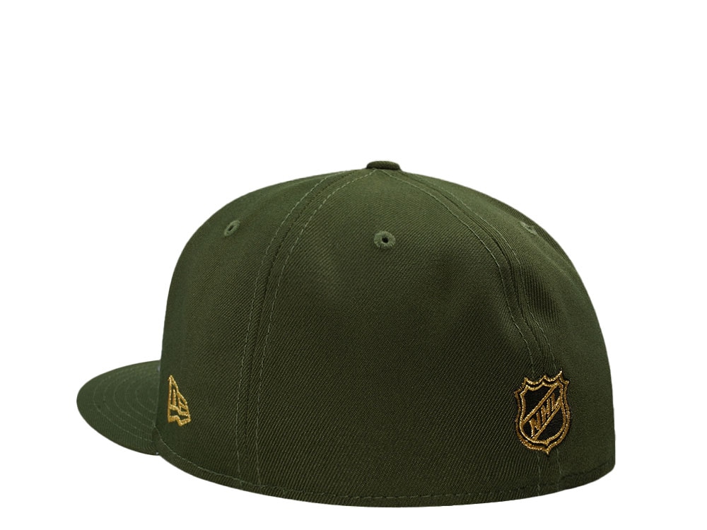 New Era New York Rangers 100th Anniversary Rifle Green Prime Edition 59Fifty Fitted Hat