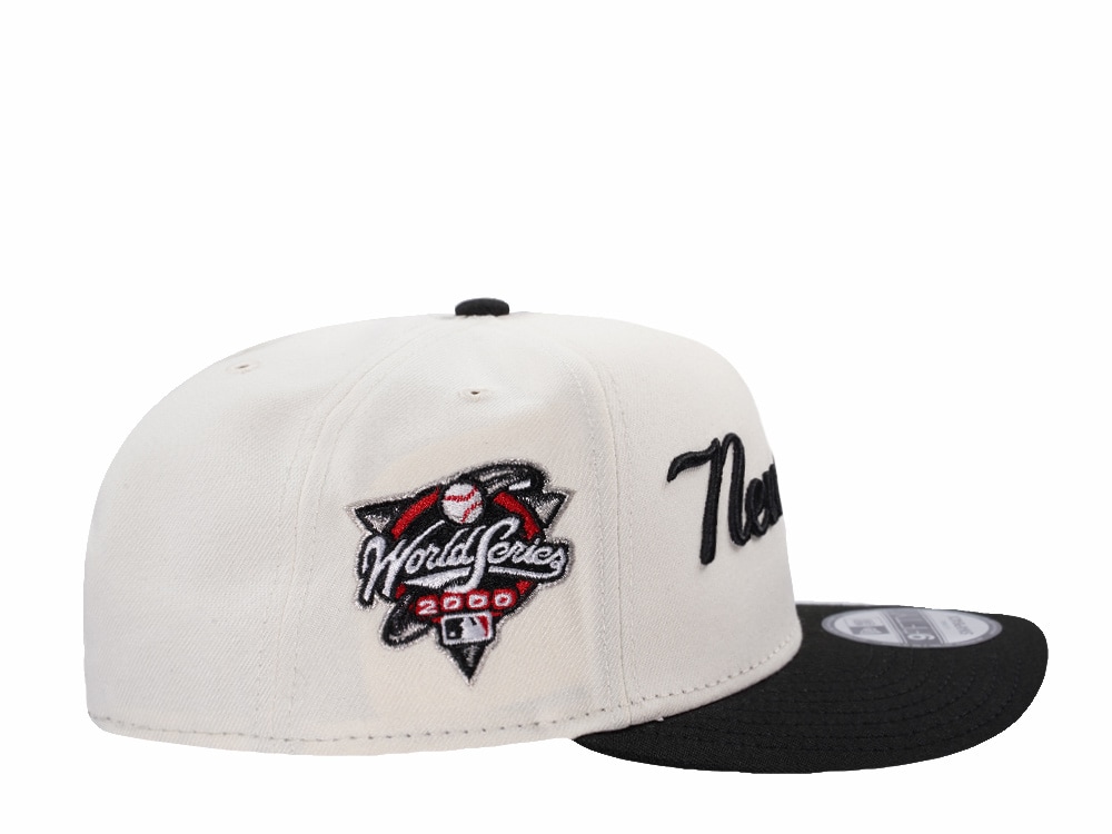 New Era New York Yankees World Series Champions 2000 Script Chrome Two Tone Edition 9Fifty A Frame Snapback Hat