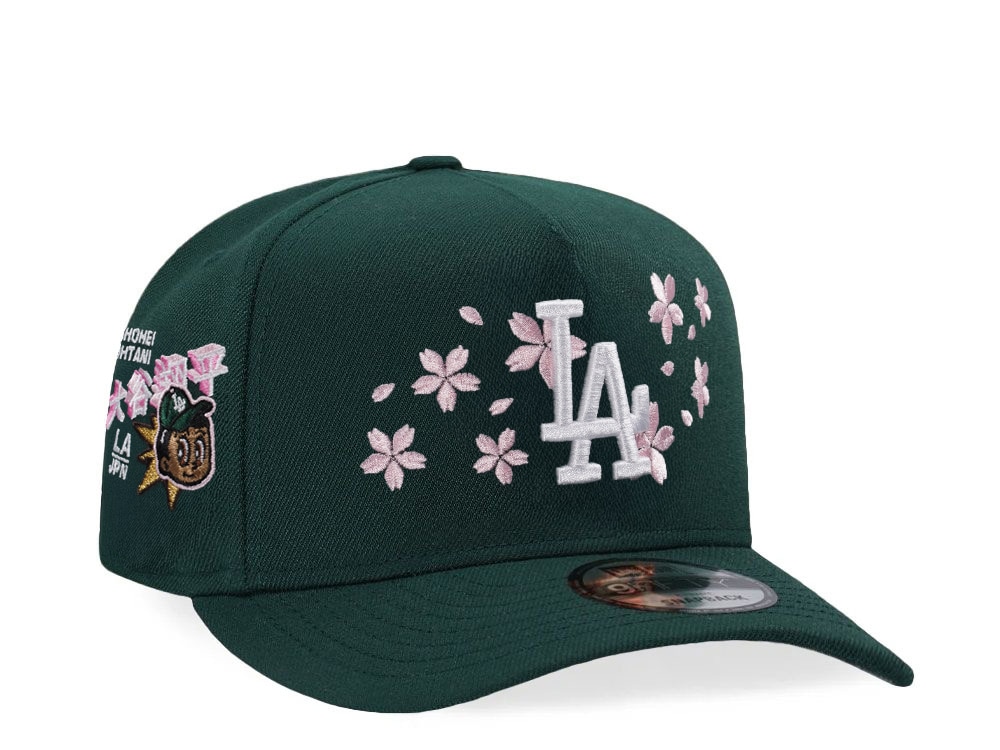 New Era Los Angeles Dodgers Ohtani Sakura Dark Green Edition 9Fifty A Frame Snapback Hat