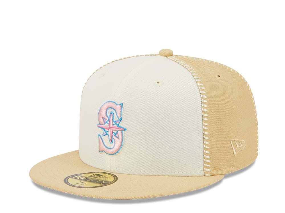 New Era Seattle Mariners Stitch 30th Anniversary Gold Edition 59Fifty Fitted Hat