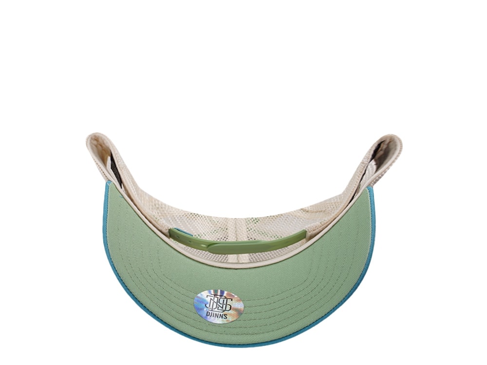 Djinns HFT Be Green Surfing Olive Coastal Edition Trucker Snapback Hat