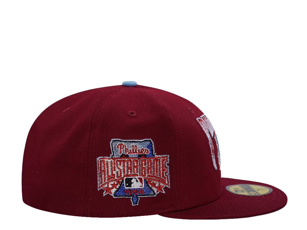 New Era Philadelphia Phillies All Star Game 1996 Cardinal Red Prime Edition 59Fifty Fitted Hat
