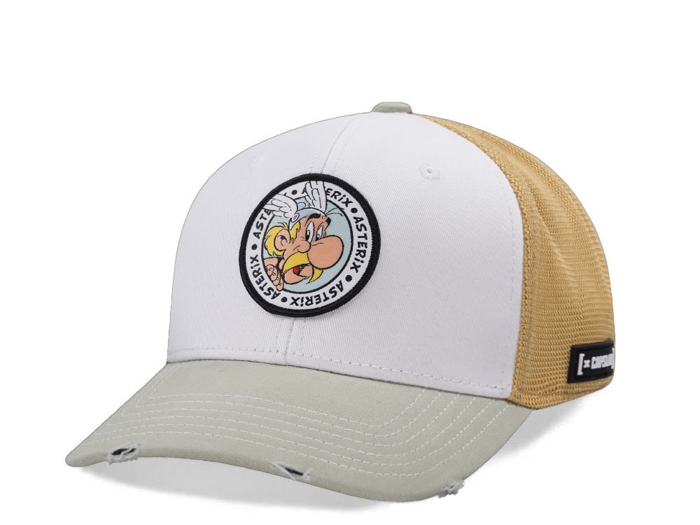 Capslab Asterix White Trucker Snapback Hat