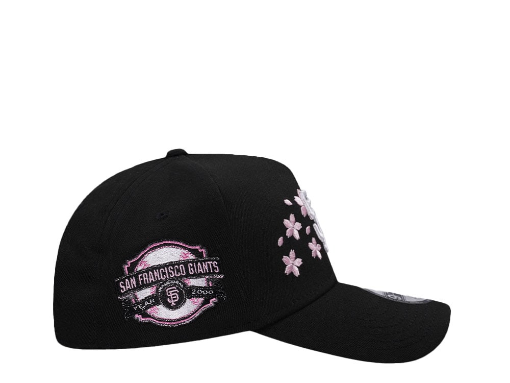 New Era San Francisco Giants 2000 Cherry Blossom Black Pink Edition 9Forty A Frame Snapback Hat