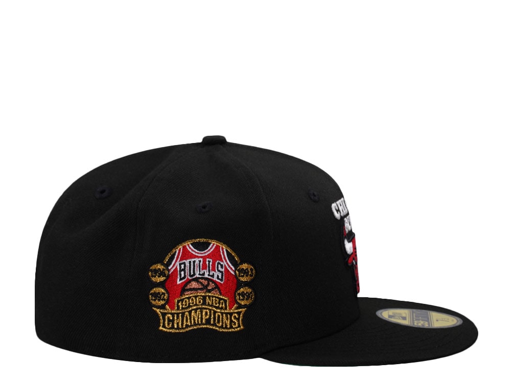 New Era Chicago Bulls NBA Champions 1996 Black Edition 59Fifty Fitted Hat