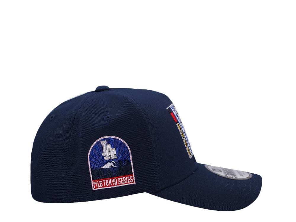 New Era Los Angeles Dodgers Tokyo Series 2025 Ocean Blue Prime Edition 9Forty A Frame Snapback Hat
