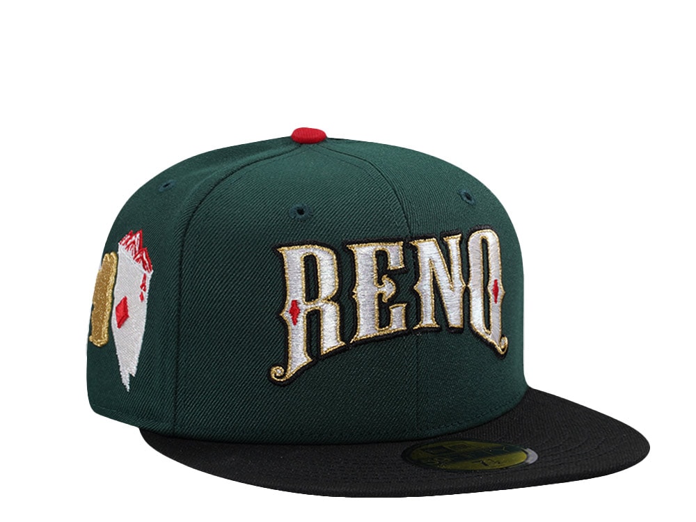New Era Reno Aces Dark Green Two Tone Edition 59Fifty Fitted Hat