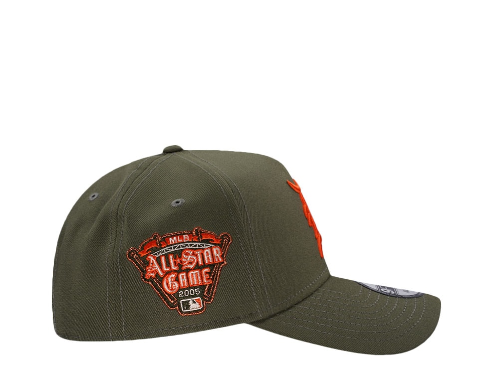 New Era Detroit Tigers All Star Game 2005 Olive Prime Edition 9Forty A Frame Snapback Hat