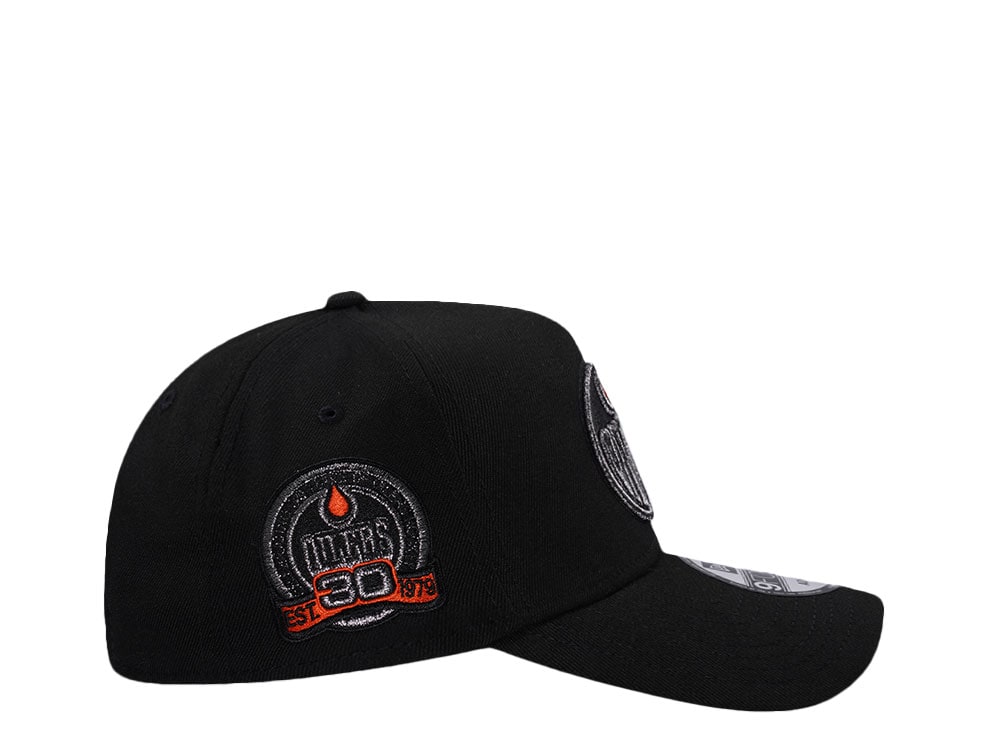 New Era Edmonton Oilers 30th Anniversary Metallic Prime Edition 9Forty A Frame Snapback Hat