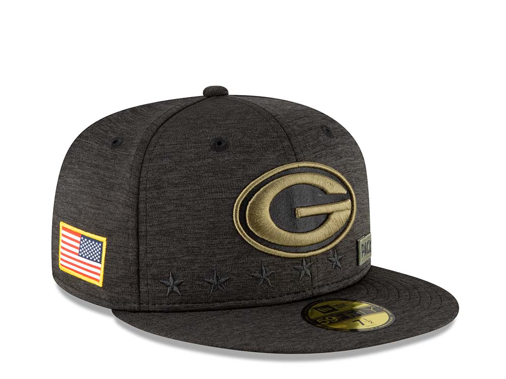 New Era Green Bay Packers Salute to Service 2020 Fitted 59Fifty Hat