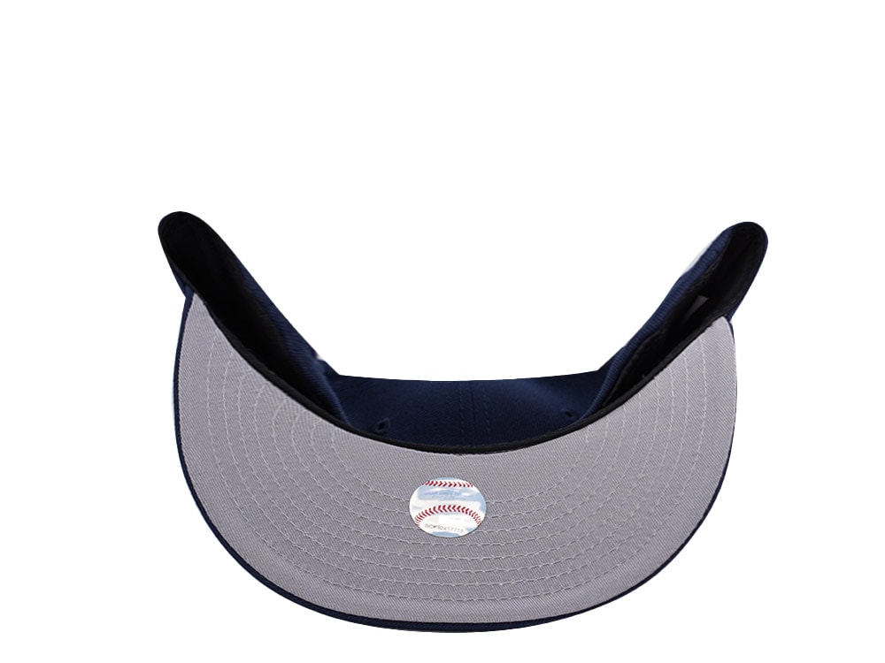 New Era Atlanta Braves World Series 1995 Skull Ocean Blue Prime Edition 59Fifty Fitted Hat