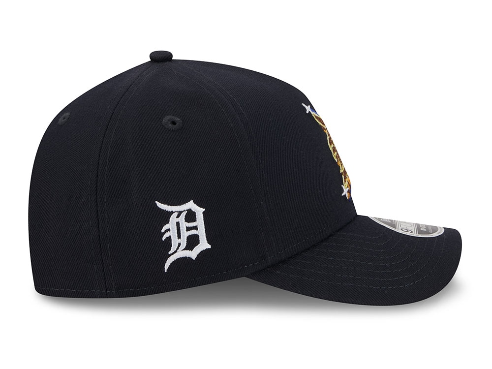 New Era Detroit Tigers Emblem Navy Prime 9Forty A Frame M Crown Snapback Hat