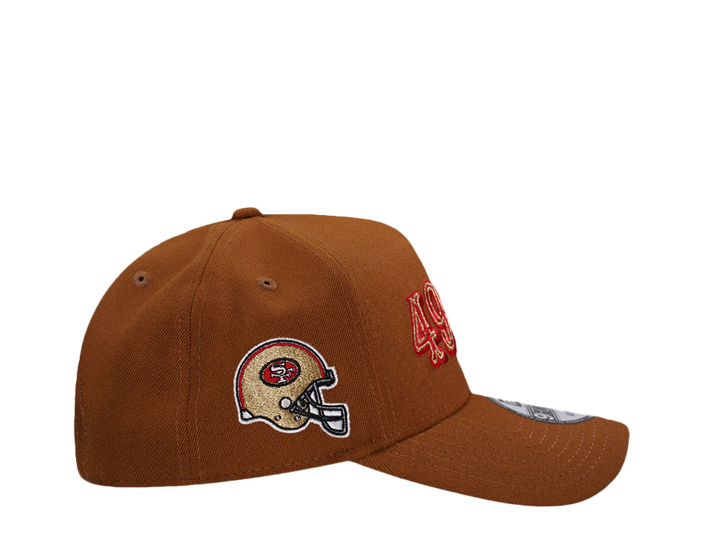 New Era San Francisco 49ers 60th Anniversary Bourbon Prime Edition 9Forty A Frame Snapback Hat