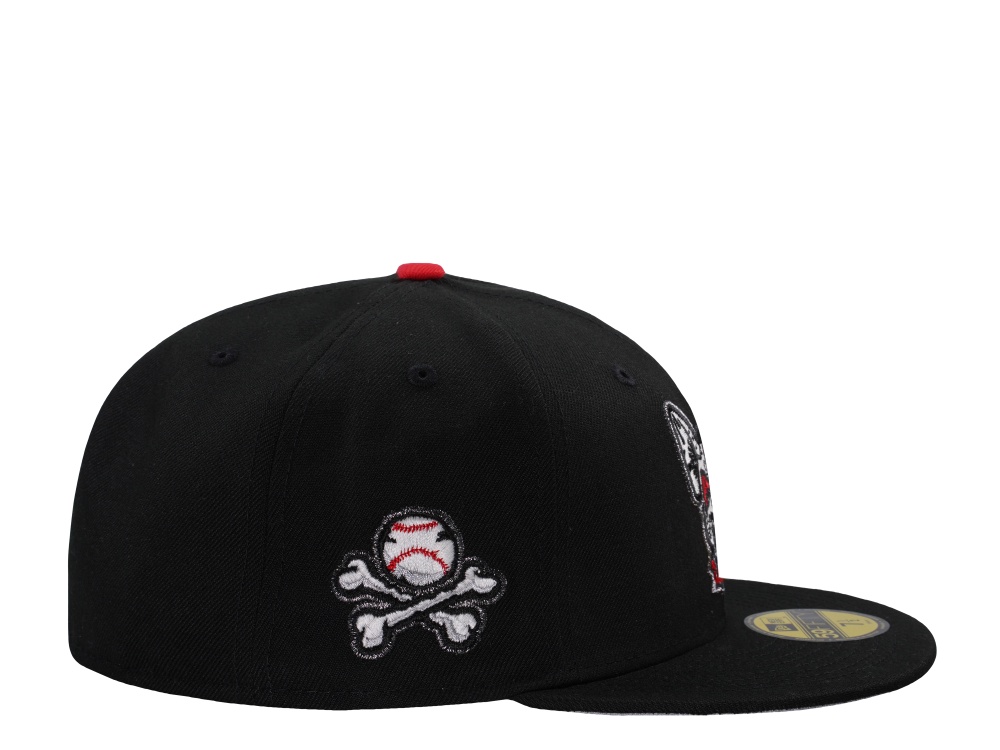 New Era El Paso Chihuahuas Dia De Los Muertos Glow in the Dark Horror Edition 59Fifty Fitted Hat