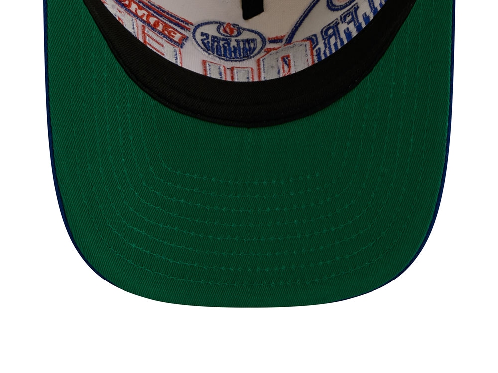 New Era Edmonton Oilers Classic Logo Two Tone Edition 9Fifty A Frame Snapback Hat