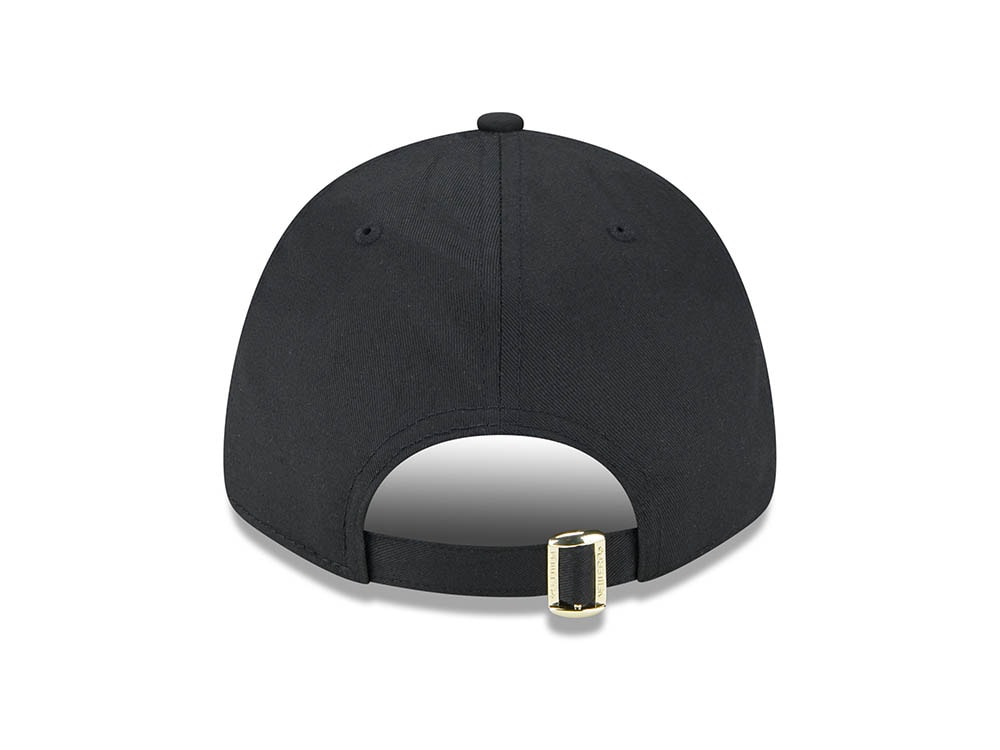 New Era New York Yankees Pin Black 9Forty Strapback Hat