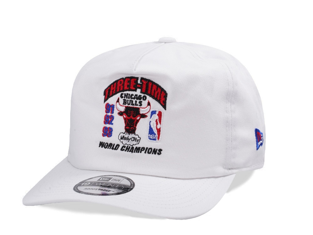 New Era Chicago Bulls 3x Champions White Prime Edition 19Twenty Snapback Hat