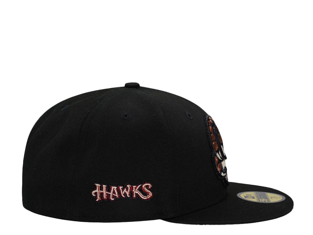 New Era Boise Hawks Black Throwback Edition 59Fifty Fitted Hat
