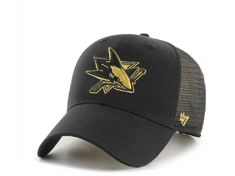 47Brand San Jose Sharks Gold Classic Trucker Snapback Hat