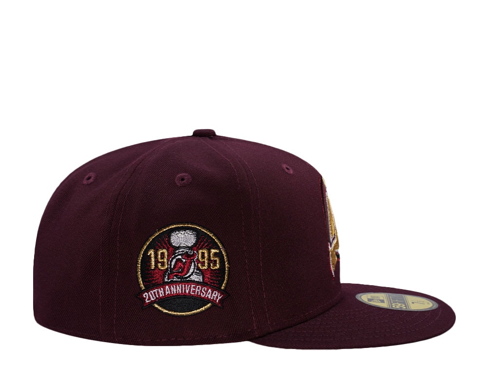 New Era New Jersey Devils 20th Anniversary Maroon Prime Edition 59Fifty Fitted Hat