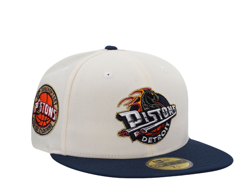 New Era Detroit Pistons 20th Anniversary Chrome Two Tone Edition 59Fifty Fitted Hat