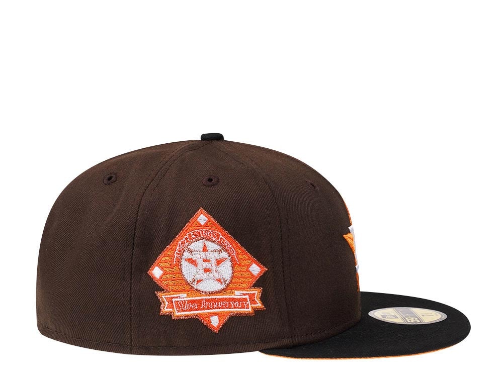 New Era Houston Astros Silver Anniversary Chocolate Mango Edition 59Fifty Fitted Hat