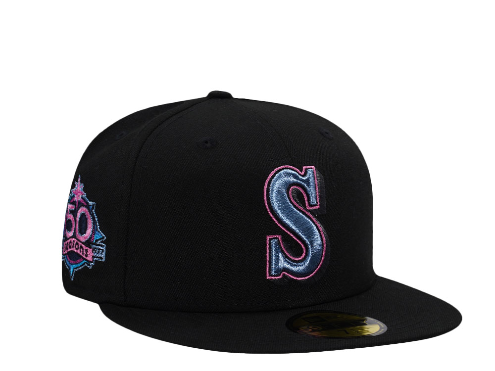 New Era Seattle Mariners 50 Seasons Black Prime Edition 59Fifty Fitted Hat