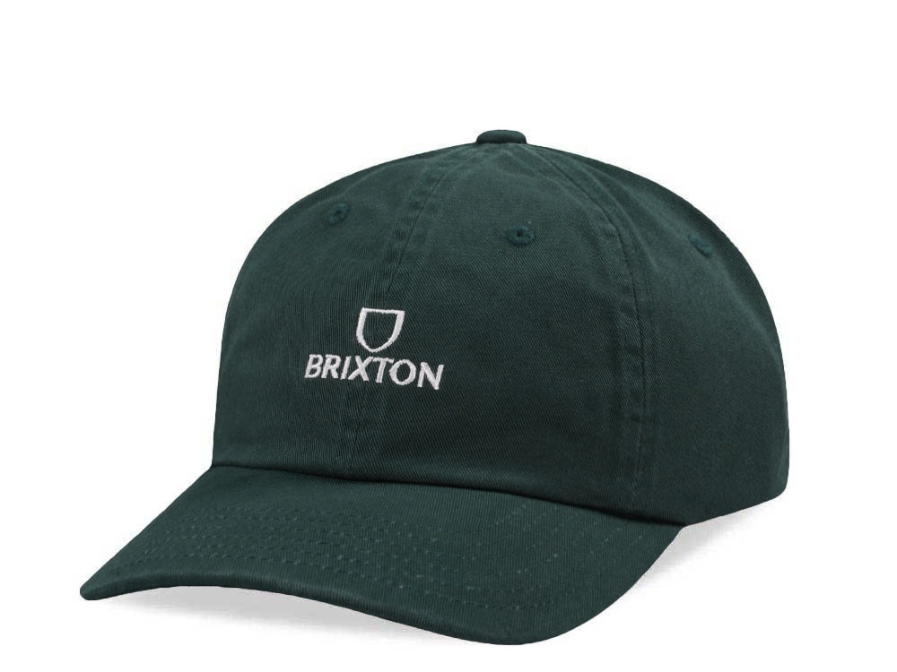 Brixton Logo Green Strapback Cap | TOPPERZSTORE.COM
