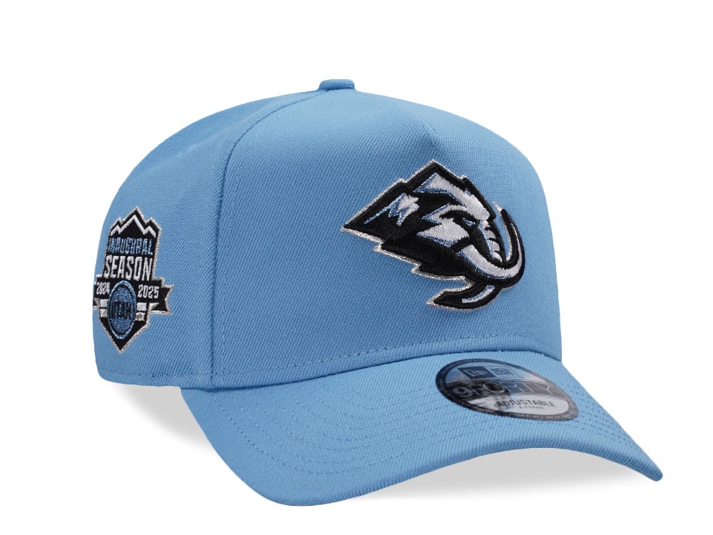 New Era Utah Mammoth Inaugural Season Sky Blue Prime Edition 9Forty A Frame Snapback Hat