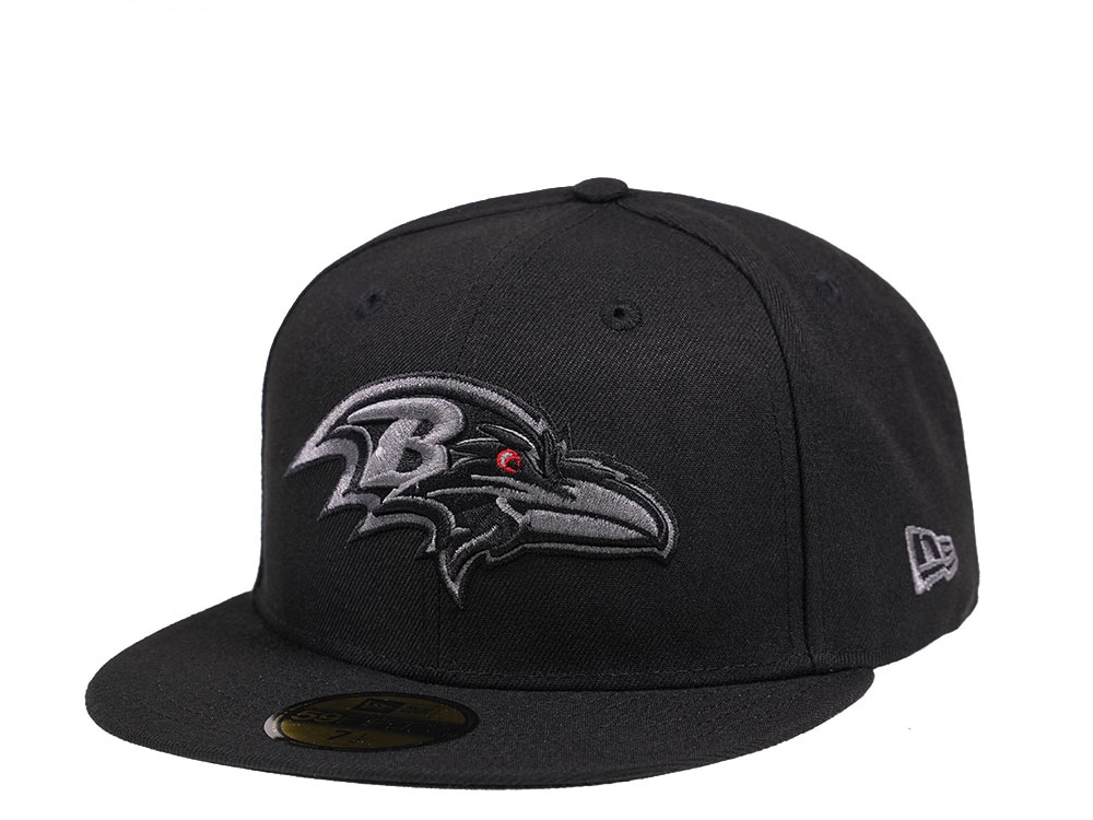 New Era Baltimore Ravens Black and Gray Edition 59Fifty Fitted Hat