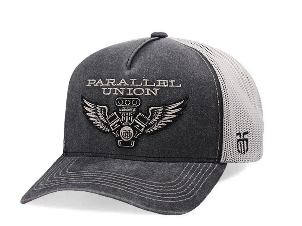 Parallel Union Engine Patch Gray Edition Trucker Snapback Hat