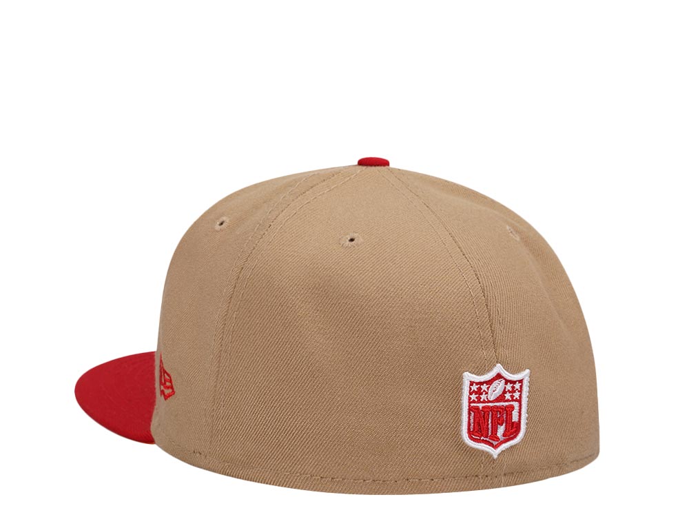 New Era Tampa Bay Buccaneers Super Bowl XXXVII Khaki Two Tone Edition 59Fifty Fitted Hat